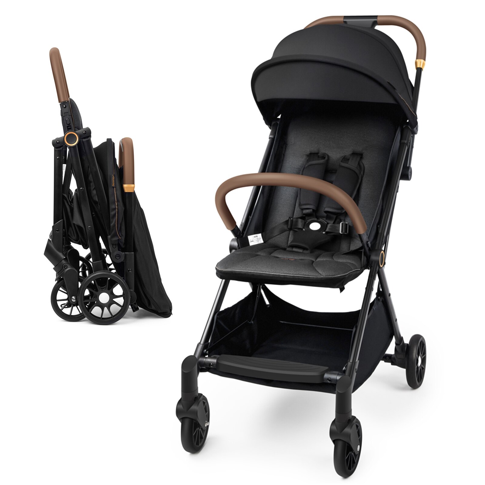 Besrey Baby Stroller Lightweight ,One Click Fold,Pushchair